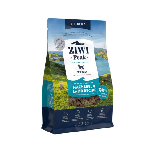 Сухой корм ZIWI Peak Air-Dried Скумбрия и Ягнёнок для собак всех пород