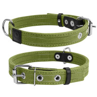 Брезентовый ошейник для собак двойной х/б тесьма "CoLLaR"