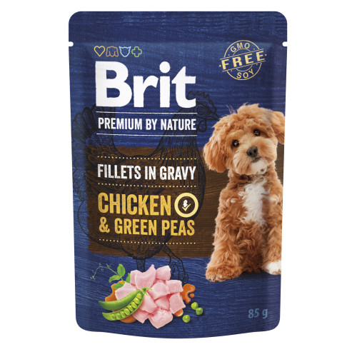 Корм влажный Brit Premium Fillets in Gravy Multipack д/собак мелких пород филе в соусі Мультипак 12 шт х 85 г