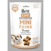 Лакомства Brit Care Mini Treats Think для собак мелких пород для розумових здібностей індичка смак арахісове масло 50 г - фото 3