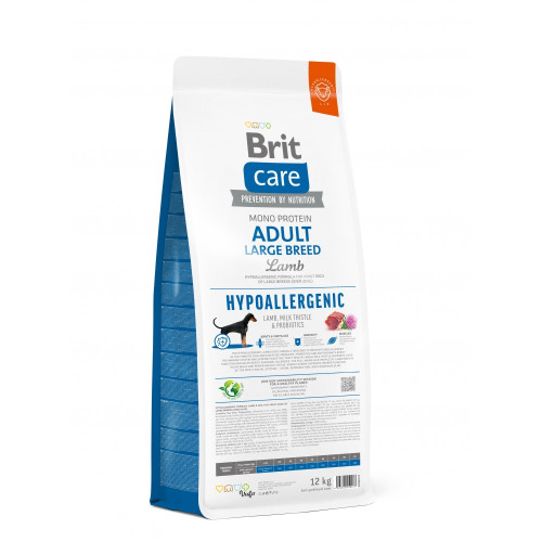Корм сухий Brit Care Dog Hypoallergenic Adult Large Breed для собак великих порід гіпоалергенний з ягням 12 кг