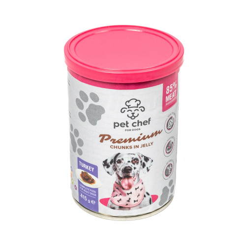 Вологий корм Pet Chef з індичкою для собак 415 г