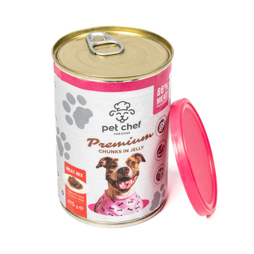 Вологий корм Pet Chef М’ясний мікс для собак 415 г