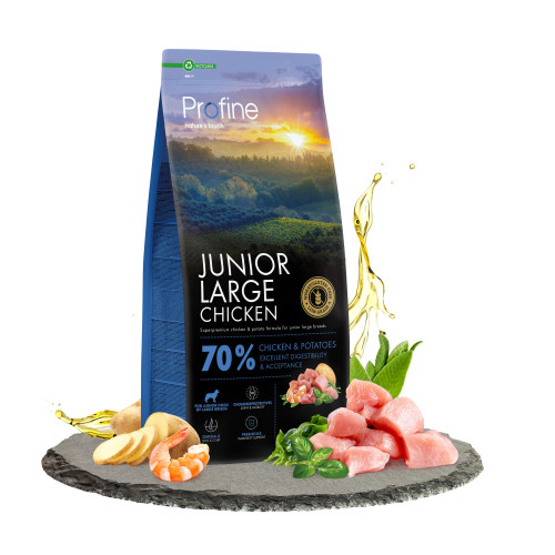 Корм сухий Profine Junior Large Chicken and Potatoes д/цуценят і юніорів великих порід курка і картопля 12 кг