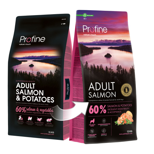 Корм сухий Profine Salmon and Potatoes д/собак лосось і картопля 12 кг