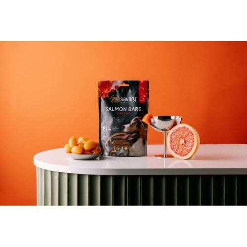 Джерки Savory Bars With Salmon батончики для собак з лососем 100 г
