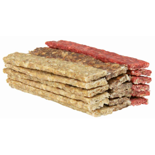 Пластини Trixie для собак жевательные мікс натурaльна шкіра 12 см 100 шт/уп