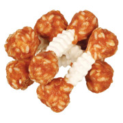 Лакомства Trixie Denta Fun Chicken Chewing Dumbbells для собак Гантель жувальна с курицей 100 г 6 шт - фото 2