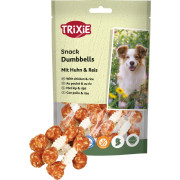 Лакомства Trixie Denta Fun Chicken Chewing Dumbbells для собак Гантель жувальна с курицей 100 г 6 шт - фото 3