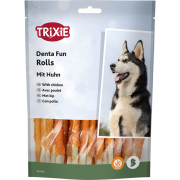 Лакомства Trixie Denta Fun Chicken Chewing Rolls для собак Паличка для чистки зубов с курицей 12 см 240 г 30 шт - фото 5