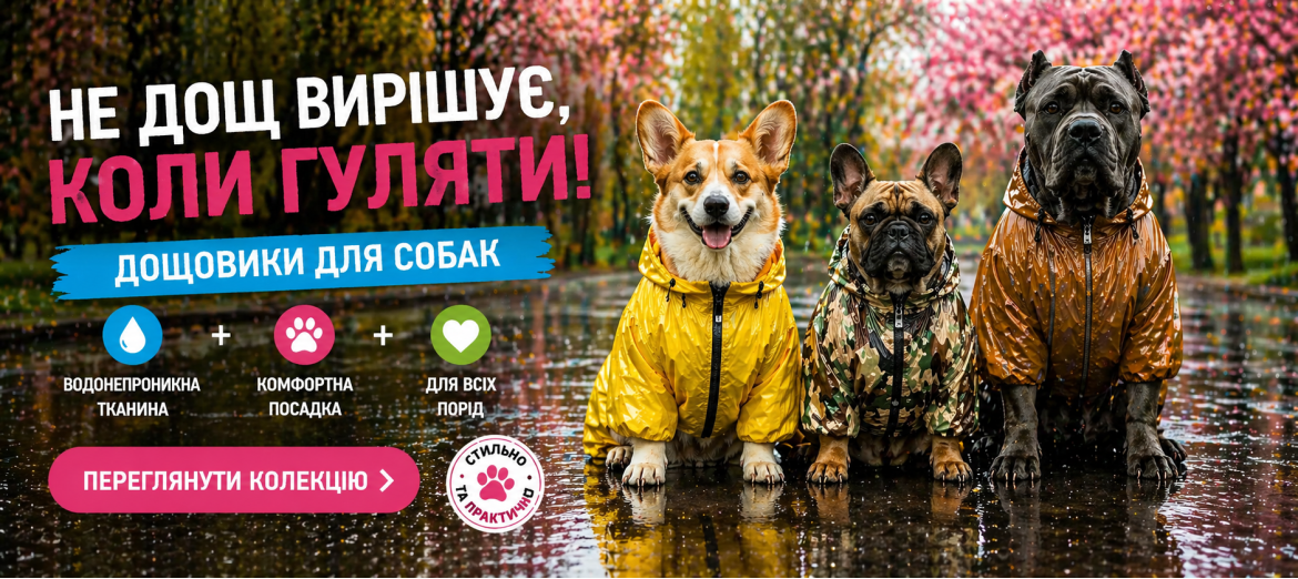 Дощовики для собак