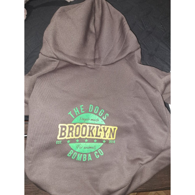 Толстовка для собак Brooklyn коричневого кольору Y-357
